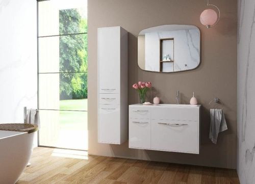 Тумба с раковиной Эстет Barcelona ФР-00003594 90х40 подвесная цвет белый - фото 3