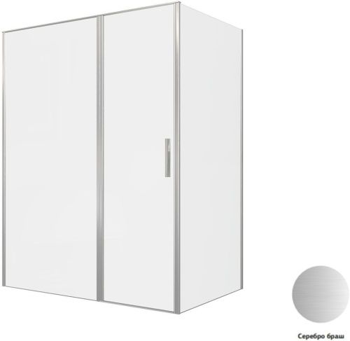 Душевой уголок Allen Brau Priority 3.31038.BA + 3.31047.BA 160х100 стекло прозрачное профиль серебро без поддона - фото 5