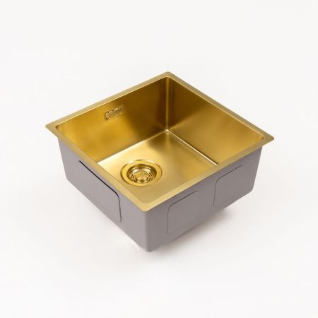 Кухонная мойка Grandex Aqua 5011351 45х45 цвет золото поверхность матовая