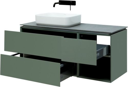 Тумба под раковину Allen Brau Infinity 1.21005.CGM 120х50 подвесная цвет зеленый - фото 4