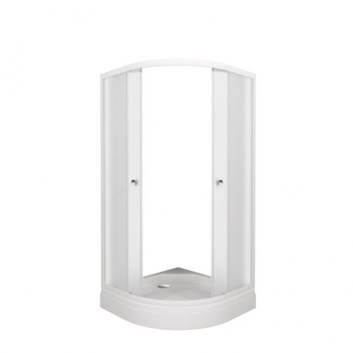 Душевой уголок Тритон Ультра Щ0000064624 80х80 стекло матовое профиль белый с поддоном - фото 2