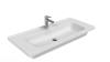 Раковина из сантехнического фарфора Creavit ideal ID100-00CB00E-0000 100х50 накладная цвет белый 1 отверстие под смеситель