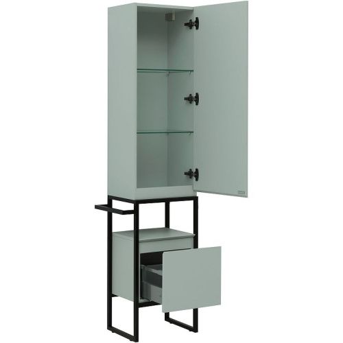 Шкаф-пенал Allen Brau Priority 1.31005.PWM 40х180 напольный цвет серый - фото 4