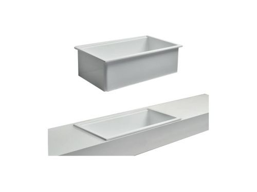 Раковина из сантехнического фаянса Simas Q600 bia 80х50 встраиваемая цвет белый