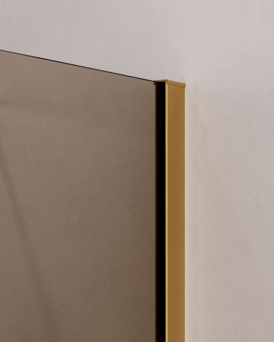 Душевой уголок Cezares SLIDER SLIDER-AH-1-80-90/100-BR-BORO 90х80 стекло тонированное профиль золото без поддона - фото 2