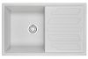 Кухонная мойка Granula 8002, АРКТИК 80х50 цвет белый поверхность матовая