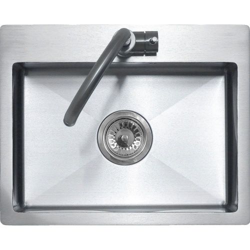 Кухонная мойка Melana ProfLine MLN-R5040H 50х40 цвет серый поверхность матовая