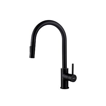 Смеситель для кухни Aquatek ЕВРОПА AQ1384MB на мойку черный