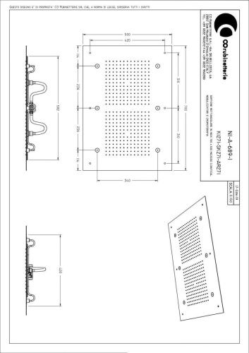 Верхний душ Graffio Skin SK271/RO красный - фото 2