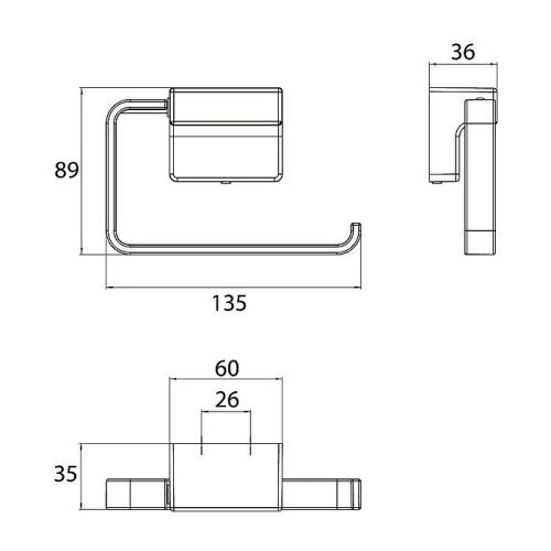 Бумагодержатель Emco Cue 3205 001 00 - фото 2