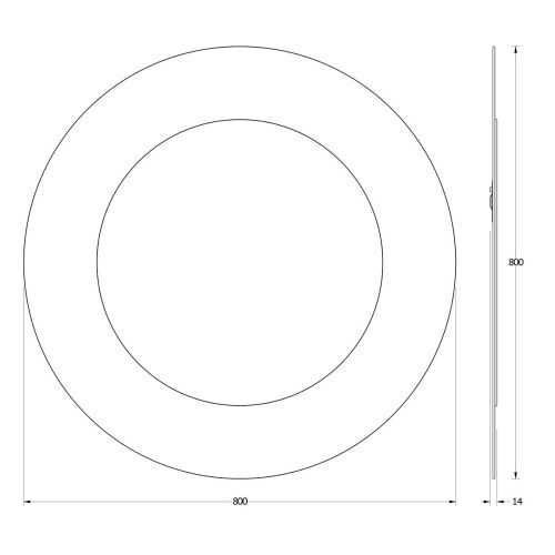 Зеркало Evoform Double BY 0315 80х80 подвесное - фото 2
