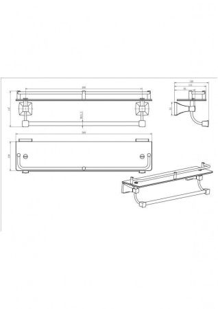 Полотенцедержатель CeramaLux DOMINO 95411