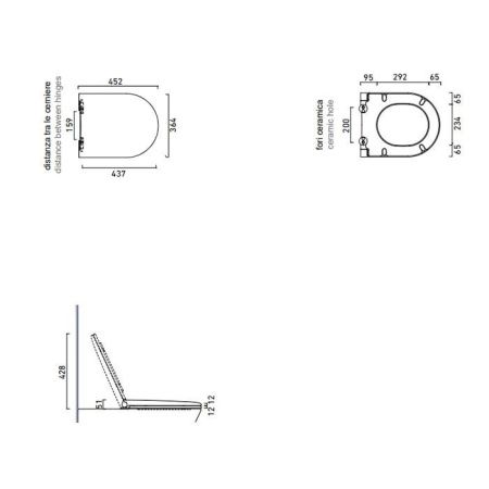 Крышка сиденье для унитаза Catalano Comfort 951500001