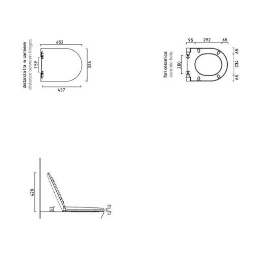 Крышка сиденье для унитаза Catalano Comfort 951500001 - фото 2