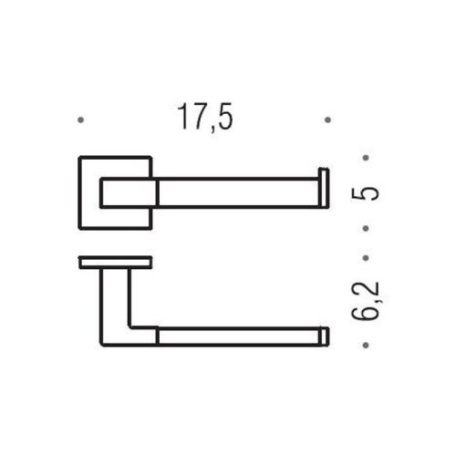 Бумагодержатель Colombo Basic B3708D.CR - фото 2