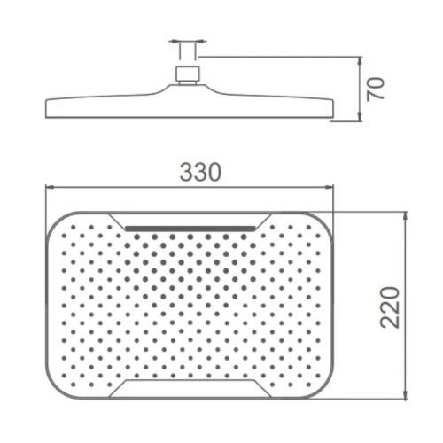 Верхний душ Splenka S451 S451.54 хром - фото 3