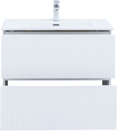 Тумба под раковину Aquanet Джейн 00313286 80х40 подвесная цвет белый - фото 2