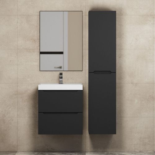 Тумба под раковину Uperwood Tanos 2191020001 50х50 подвесная цвет черный - фото 4