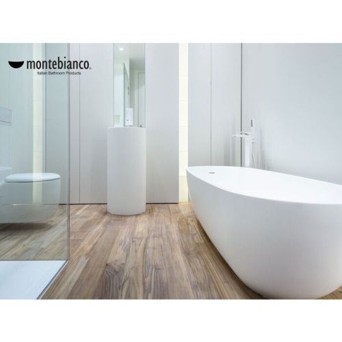 Раковина из искусственного камня MonteBianco Pisa 11235 40х40 напольная цвет белый без отверстий под смеситель - фото 4