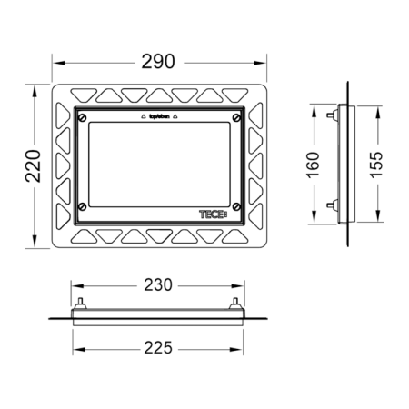 Рамка монтажная Tece TECEnow 9240648