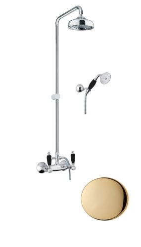 Душевая стойка Fiore 22OO0620 настенная цвет золото - фото 2