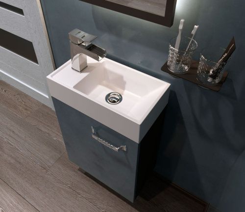 Раковина из искусственного камня Stella Polar Бриз SP-00001650 40х20 встраиваемая цвет белый - фото 2