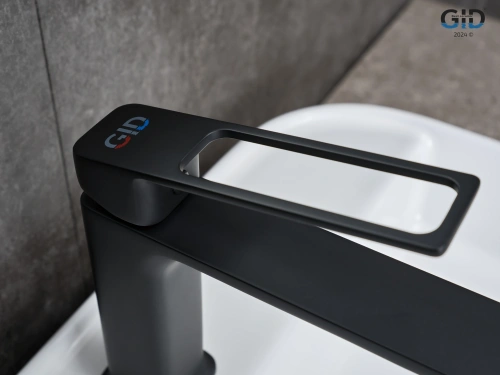 Смеситель Gid Cascada L057BMK на раковину черный - фото 4