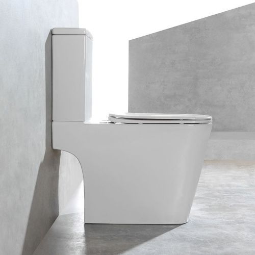 Унитаз напольный с бачком Vincea Hope VT2-201 белый с сиденьем микролифт безободковый душевой смыв - фото 4