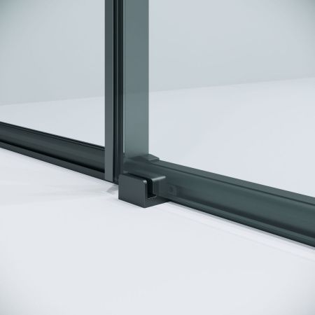 Душевая дверь Niagara Nova NG-34-11AGR 110х195 стекло прозрачное профиль графит