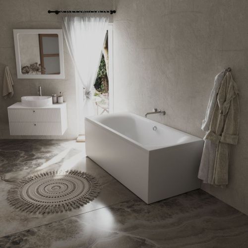 Ванна акриловая 1MarKa ESMA 01эсм1880 180х80 пристенная прямоугольная без каркаса - фото 4