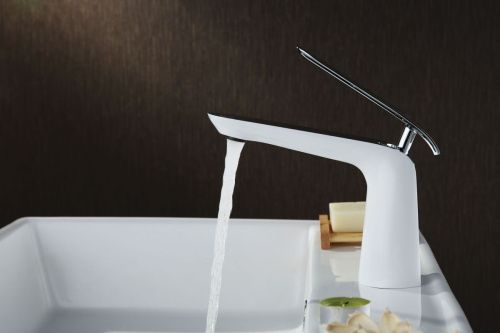 Смеситель LeMark Melange LM4906CW на раковину белый/хром - фото 2