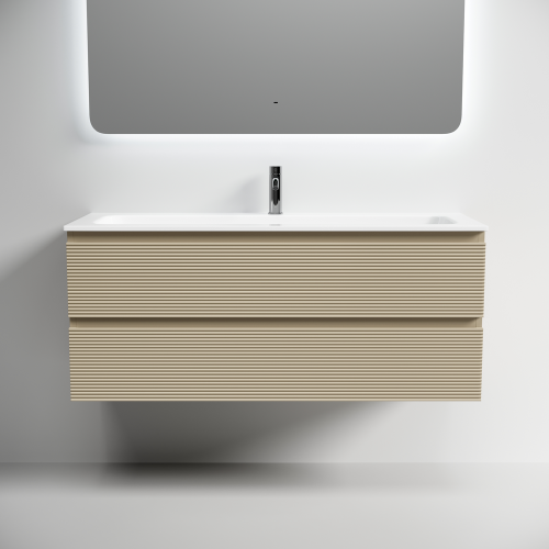 Тумба под раковину Sancos FOLK FL120CP 120х40 подвесная цвет бежевый - фото 5