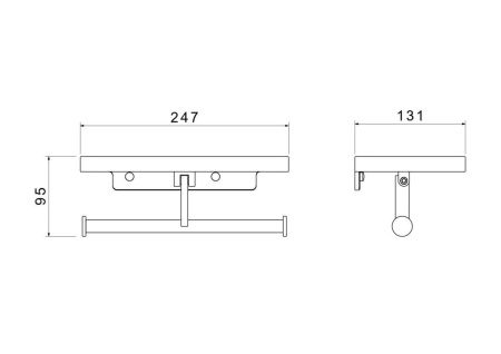 Бумагодержатель Aquatek ЕВРОПА AQ4919MB