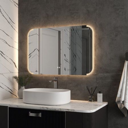 Зеркало с подсветкой и антизапотевателем Maretti Florenza FL1410065P14EL 100х70 подвесное