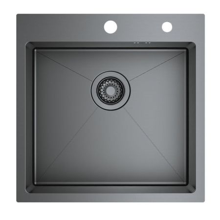 Кухонная мойка Raglo R700 R700.5050.09 50х50 цвет серый поверхность матовая