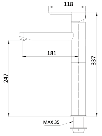 Смеситель Mariani Winter A00398NO60 на раковину хром