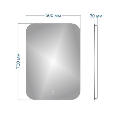 Зеркало с подсветкой Maretti Florenza FL145070P25EL 50х70 подвесное - фото 3