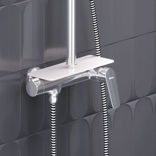 Душевая стойка Damixa Jupiter 977780000 настенная цвет хром - фото 5