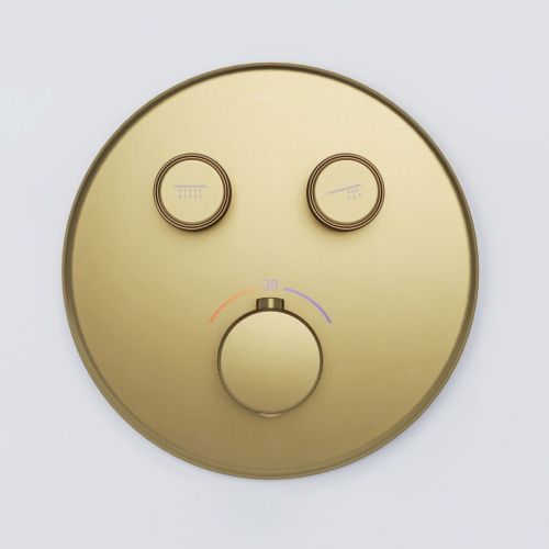 Душевая система Sancos Space SC3006BG встраиваемая в стену цвет золото с термостатом - фото 4