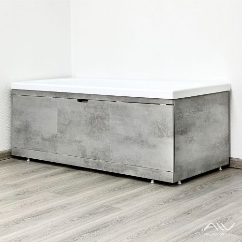 Экран под ванну Alavann Rita 75 см ALV0768002 торцевой МДФ серый - фото 4