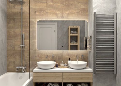 Зеркало с подсветкой Art&Max RAVENNA AM-Rav-1200-700-DS-F 120х70 подвесное