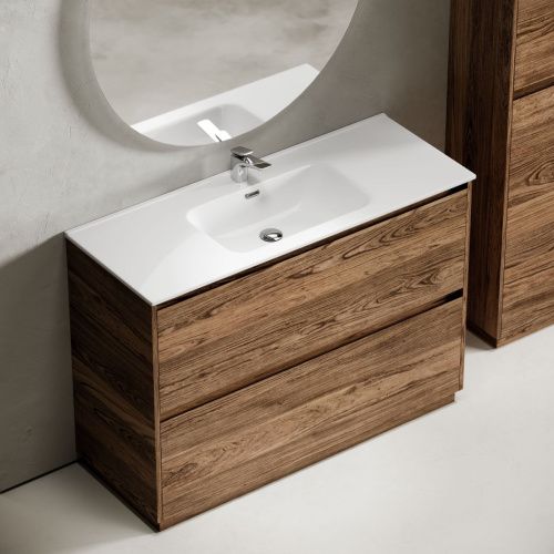 Тумба под раковину Sancos Libra Floor LB120F-1ECH 120х50 напольная цвет коричневый - фото 4