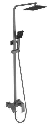 Душевая стойка Fmark FS8645Q настенная цвет серый - фото 2