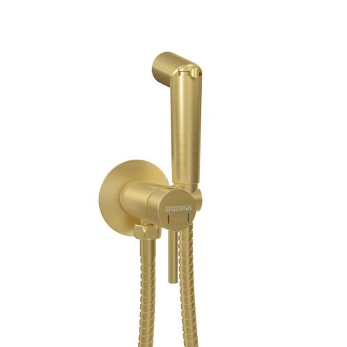 Гигиенический душ со смесителем Grossman Solis 502.K35.07.320 золото - фото 2