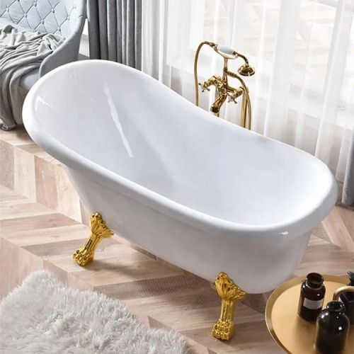 Ванна акриловая Cerutti SPA CT9667 160х75 отдельностоящая овальная с ножками - фото 2