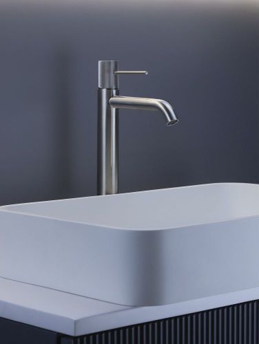 Смеситель для раковины AltroBagno Bilancia AltroBagnoBilancia010225Ni на столешницу никель - фото 3