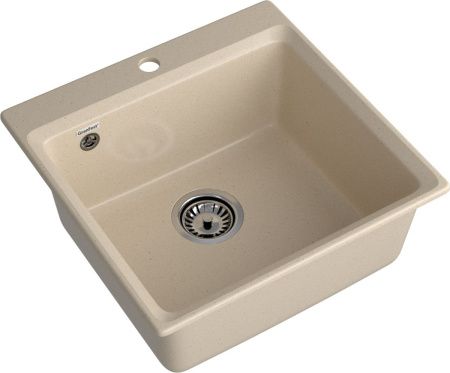 Кухонная мойка Granfest Level LV-510 кашемир 50х50 цвет бежевый поверхность матовая
