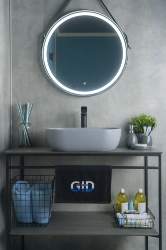 Раковина керамическая Gid Geométrico 53336 50х40 накладная цвет серый без отверстий под смеситель - фото 2