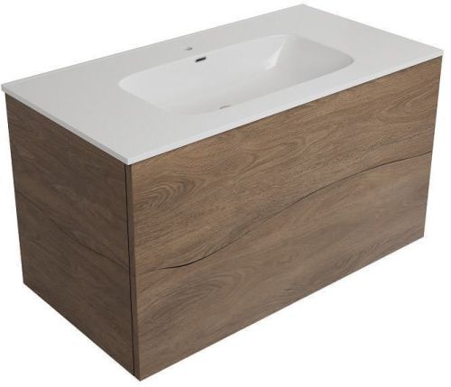 Тумба под раковину Allen Brau Glority 1.35001.NW 90х50 подвесная цвет коричневый