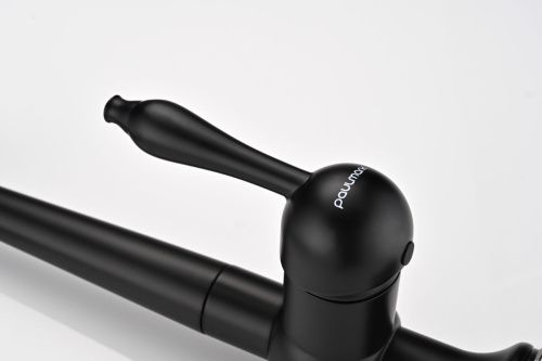 Смеситель для кухни Paulmark RETRO Re213226-AN на мойку черный - фото 3